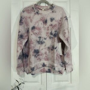 Tie dye design sweatshirt nwt